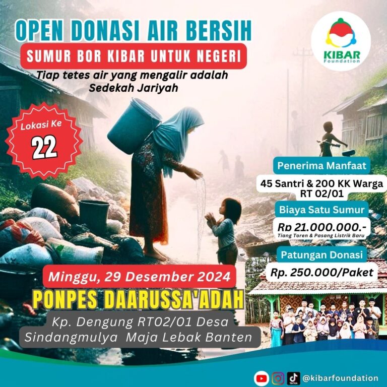 Open Donasi Air Bersih